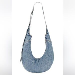 GRLFRND the Denim Jeans Bag in Denim Blue NEW